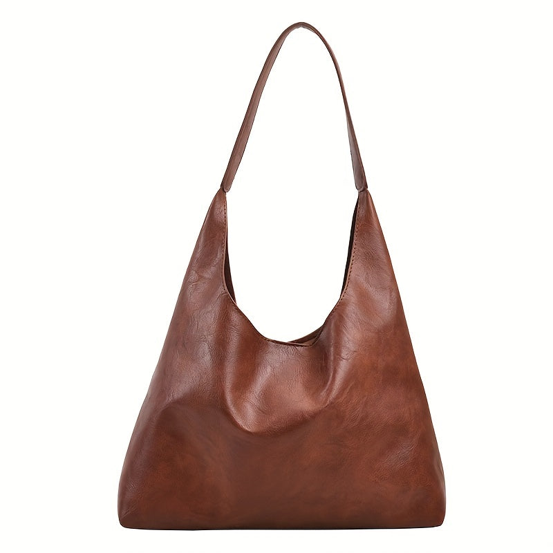 Olivia - Boho Chic Rond Design Schoudertas van Vegan Leer