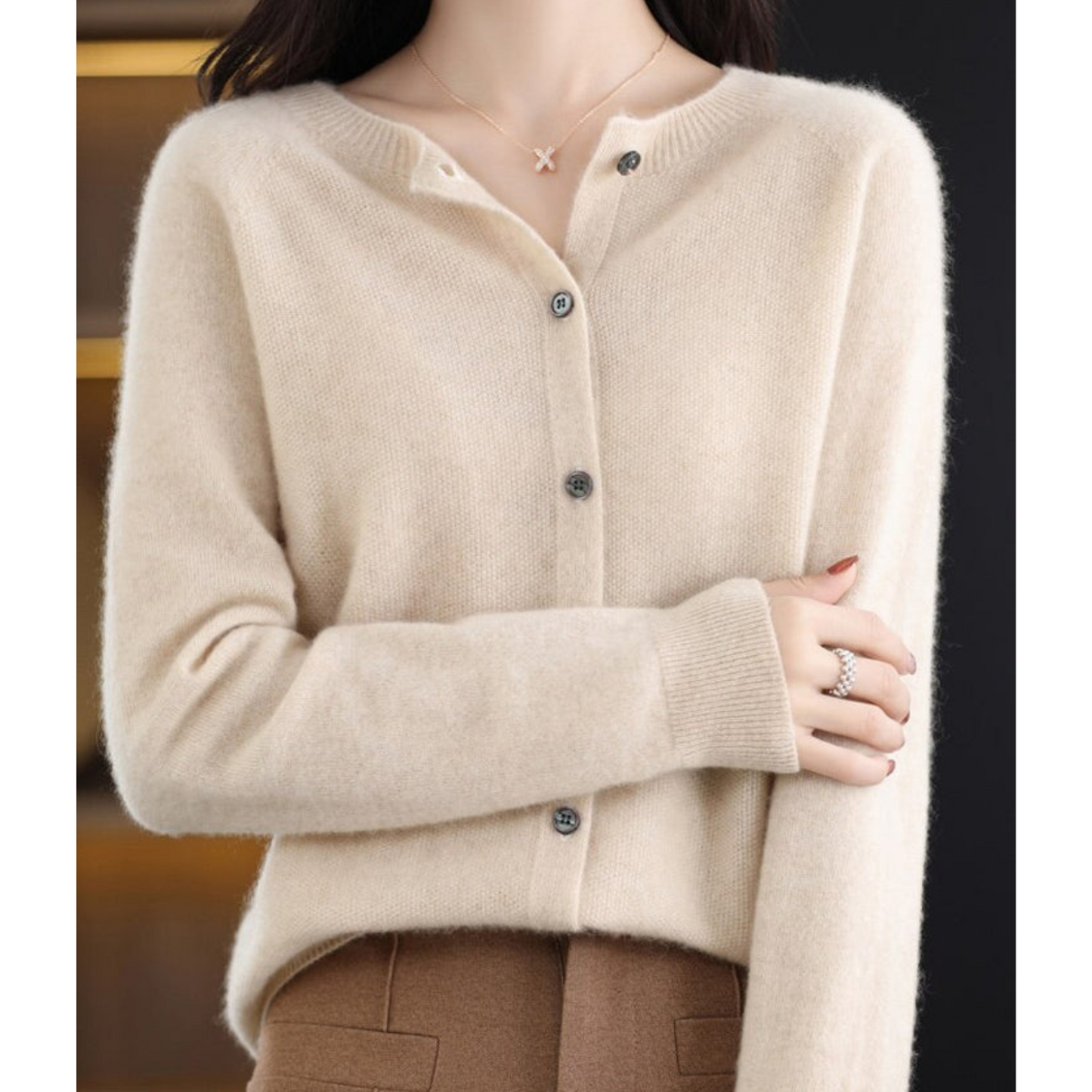 Phileine - 100% Merino Wol Dames Cardigan