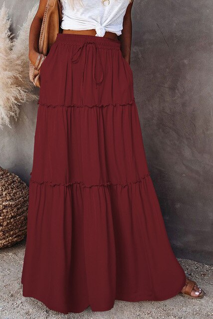 Galilea - Boho Chic High-Waisted Stijl Rok