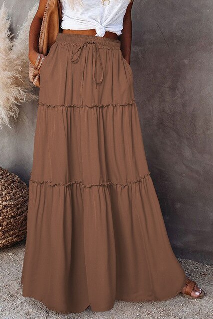 Galilea - Boho Chic High-Waisted Stijl Rok