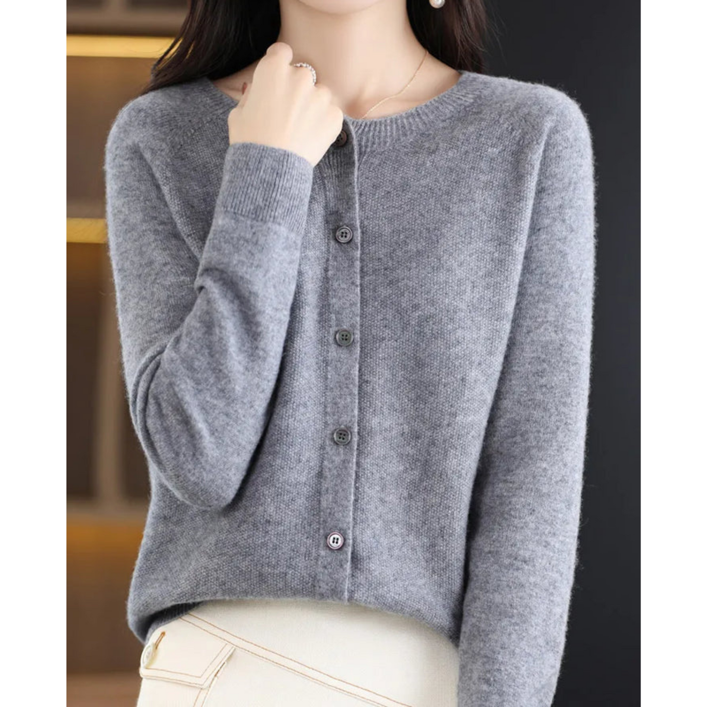 Phileine - 100% Merino Wol Dames Cardigan