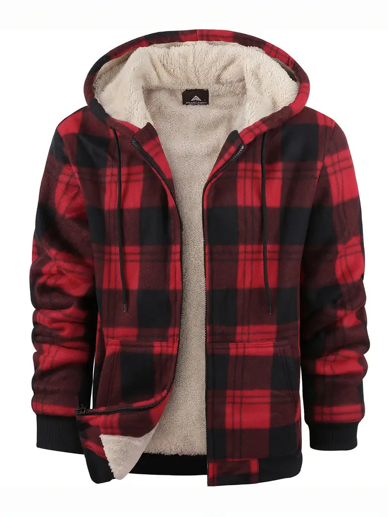 Jorick - Heren Winter Warme Fleece Gevoerde Jas