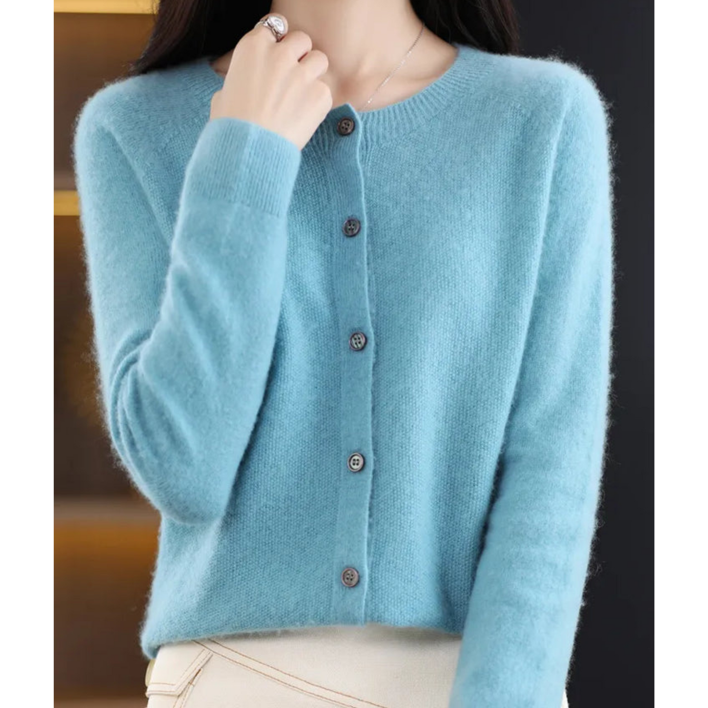 Phileine - 100% Merino Wol Dames Cardigan