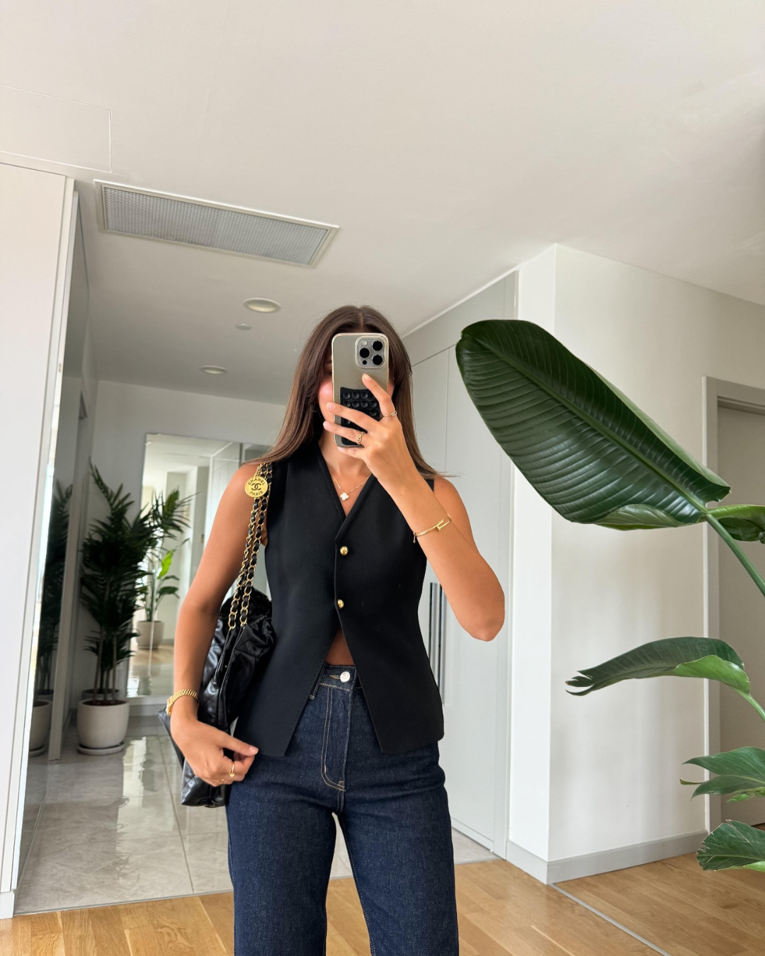 Mia – Geribd Gebreid Vest Top