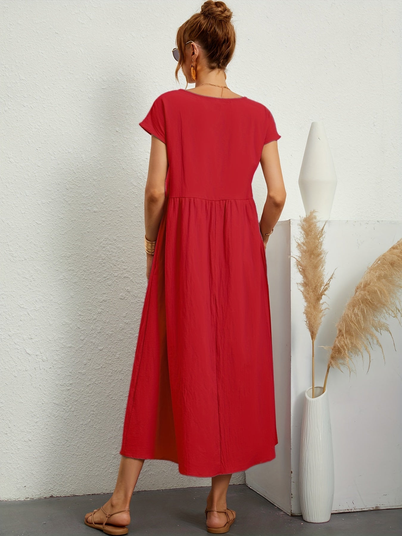 Meilani - Casual Zomerjurkje Met Losse Zakken