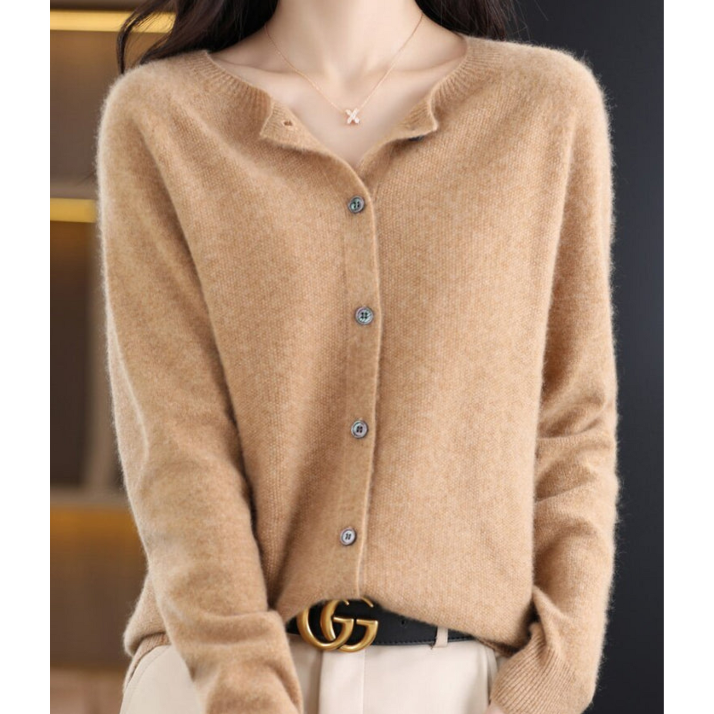 Phileine - 100% Merino Wol Dames Cardigan