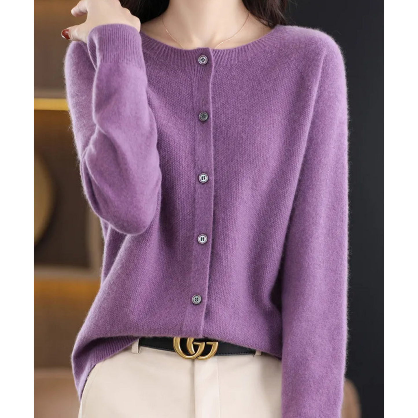 Phileine - 100% Merino Wol Dames Cardigan