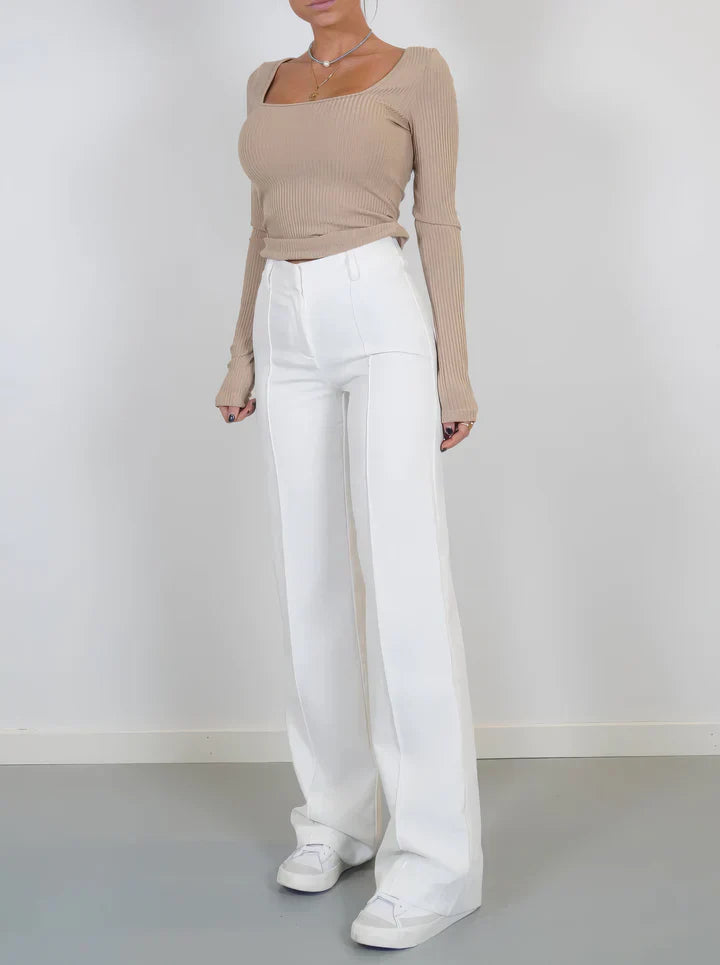 Lily - Hoge Taille Flared Broek