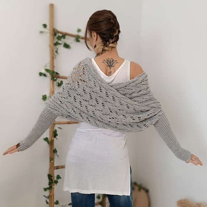 Arianne - Boho Gebreide Omslagdoek