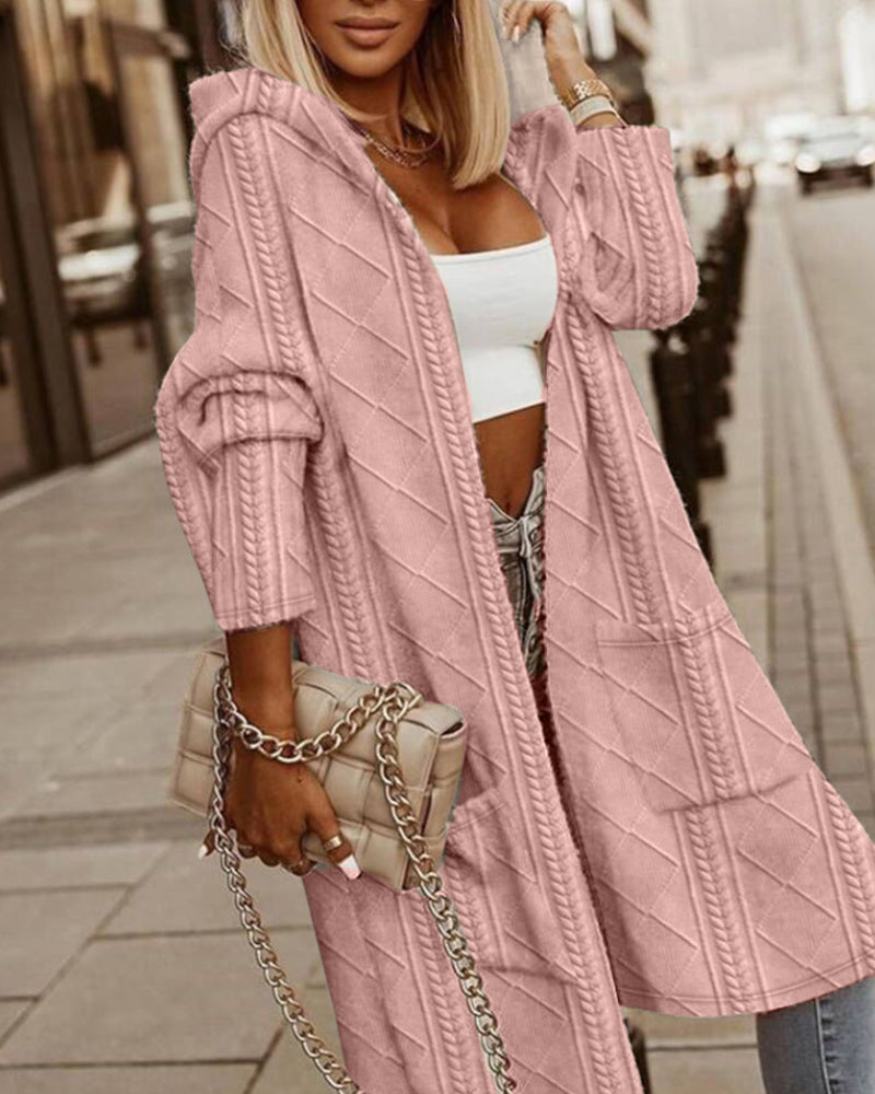 Karin - Lang vest met capuchon