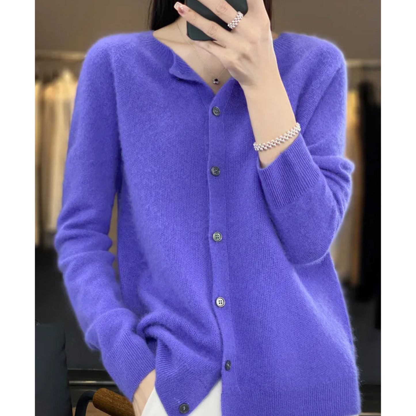Phileine - 100% Merino Wol Dames Cardigan