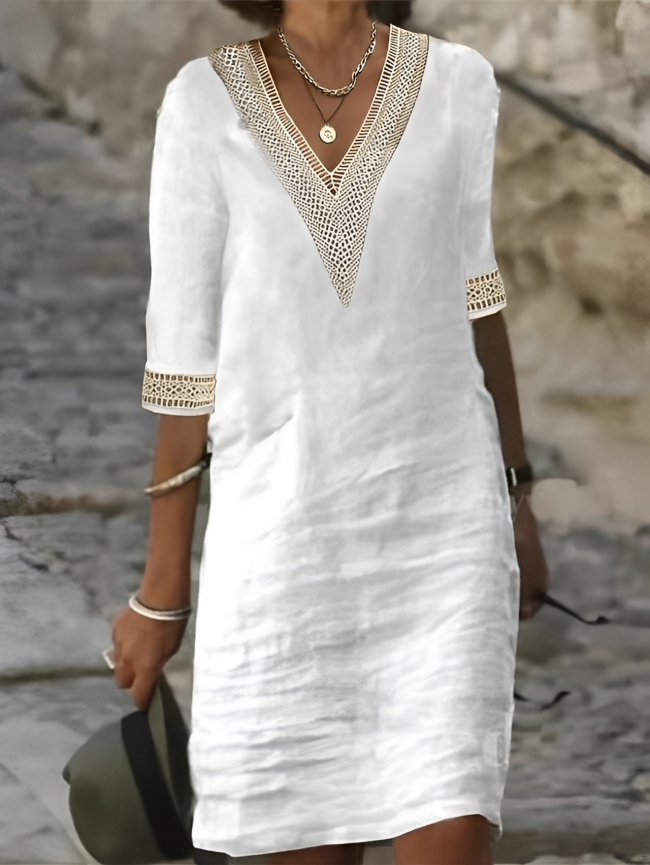 Isabella - Jurk met Gehaakte Details