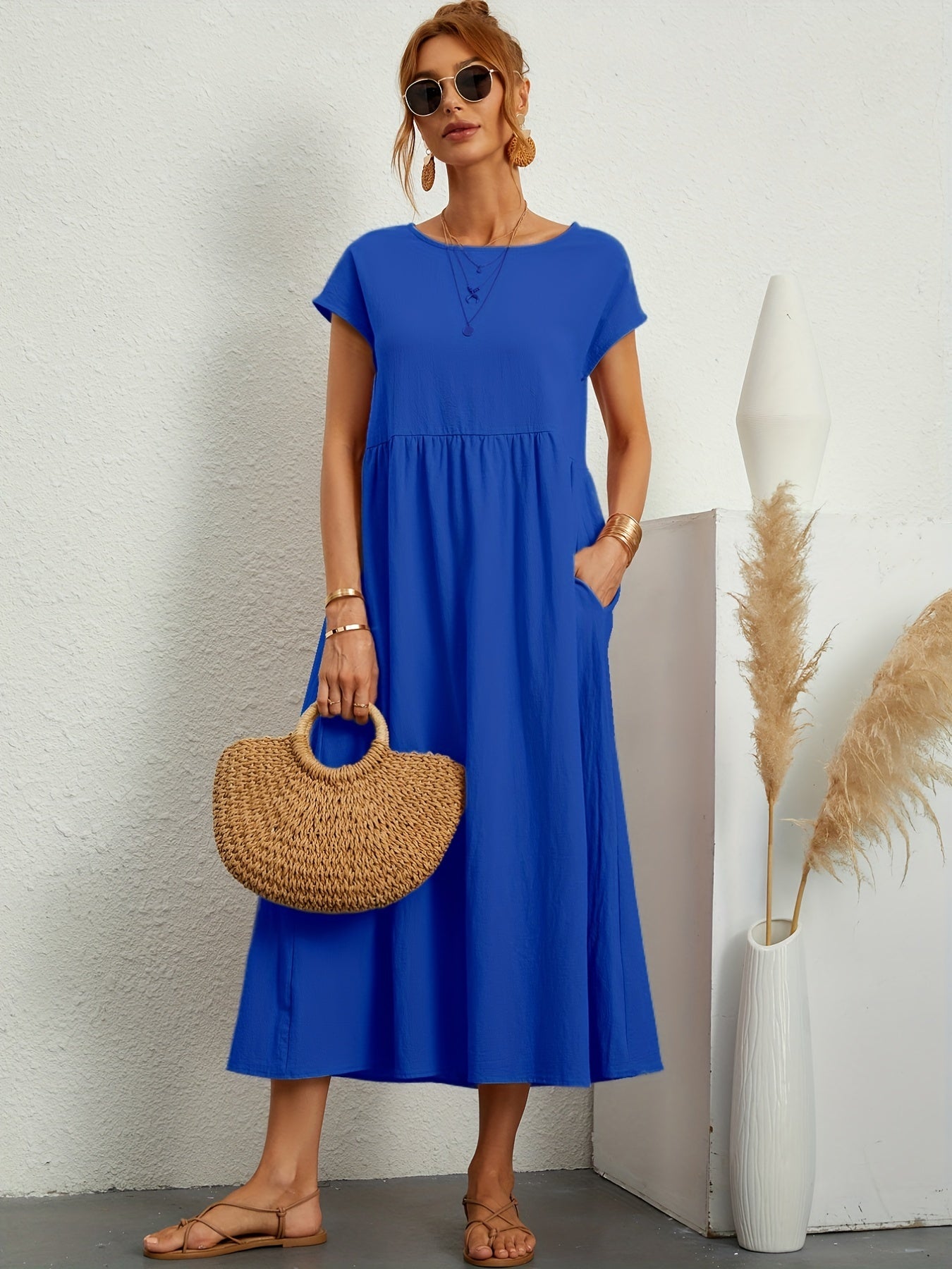 Meilani - Casual Zomerjurkje Met Losse Zakken