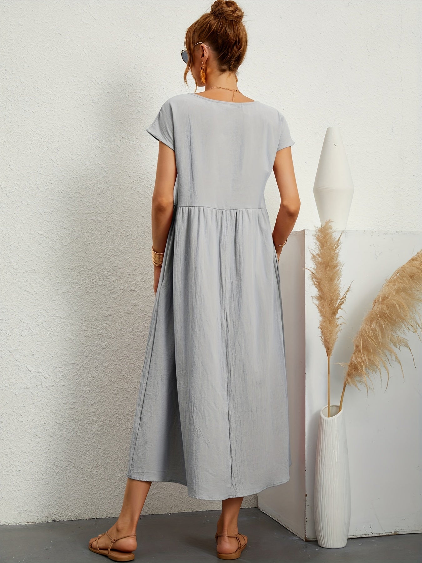 Meilani - Casual Zomerjurkje Met Losse Zakken