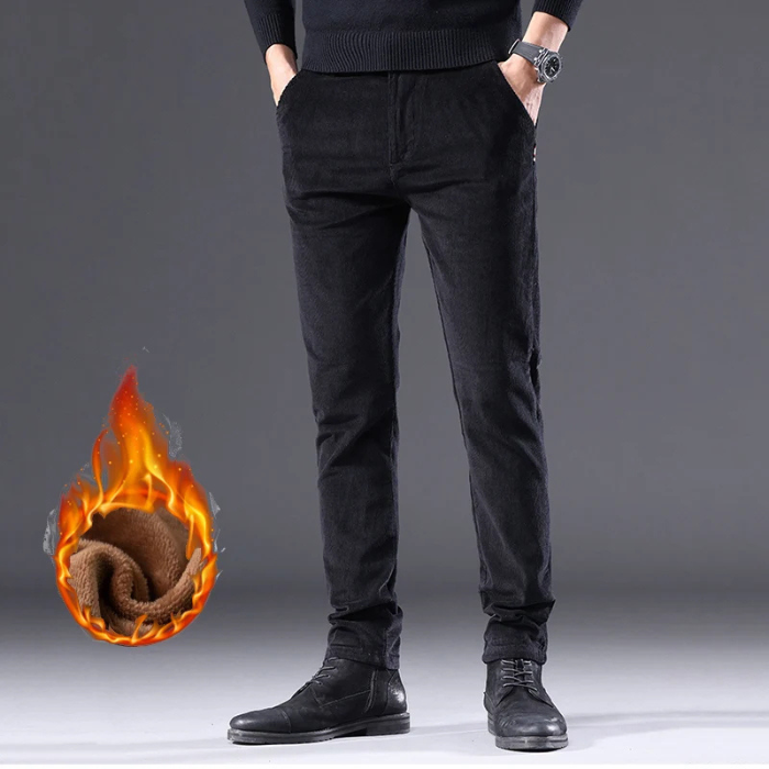 Odette - Corduroy broek met fleece voering en isolatie.