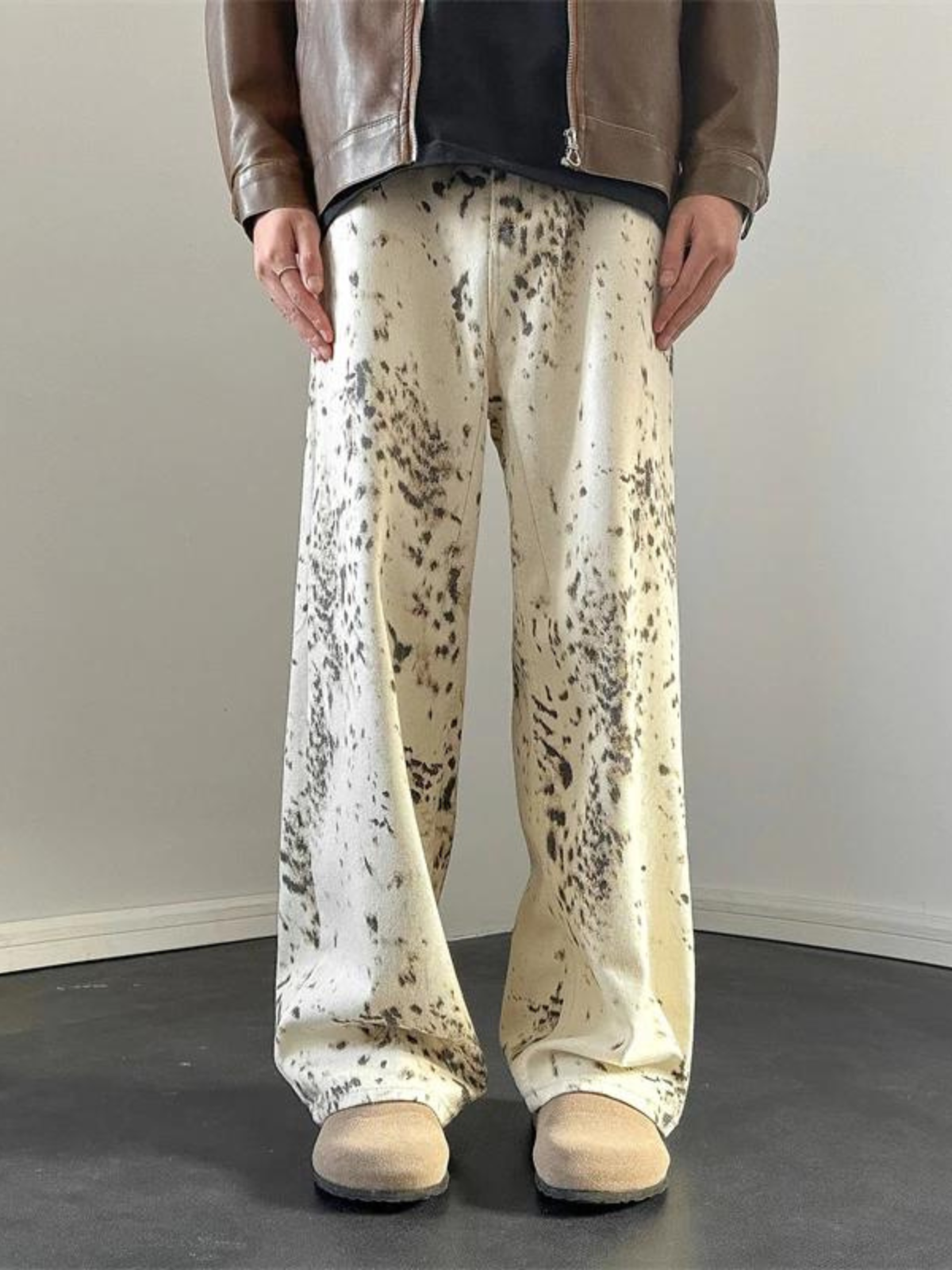 Mia – Leuke Leopard Print Wijd-Leg Broek