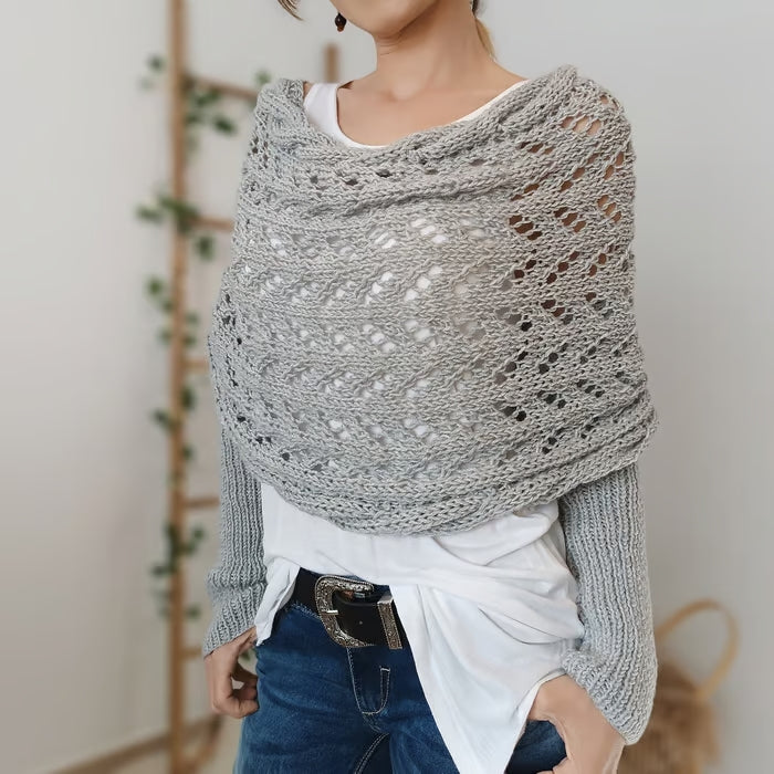 Arianne - Boho Gebreide Omslagdoek