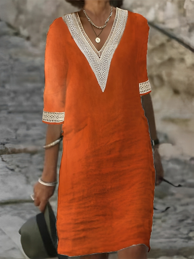 Isabella - Jurk met Gehaakte Details