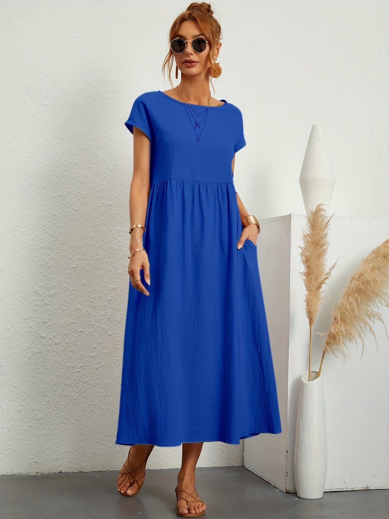 Meilani - Casual Zomerjurkje Met Losse Zakken
