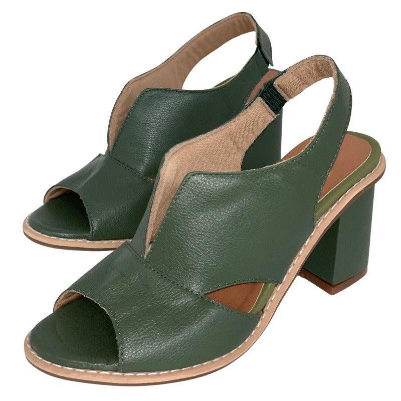 Elizabeth - Ongeëvenaarde Duurzaamheid & Tijdloze Elegantie in Dames Sandalen van Echt Leer