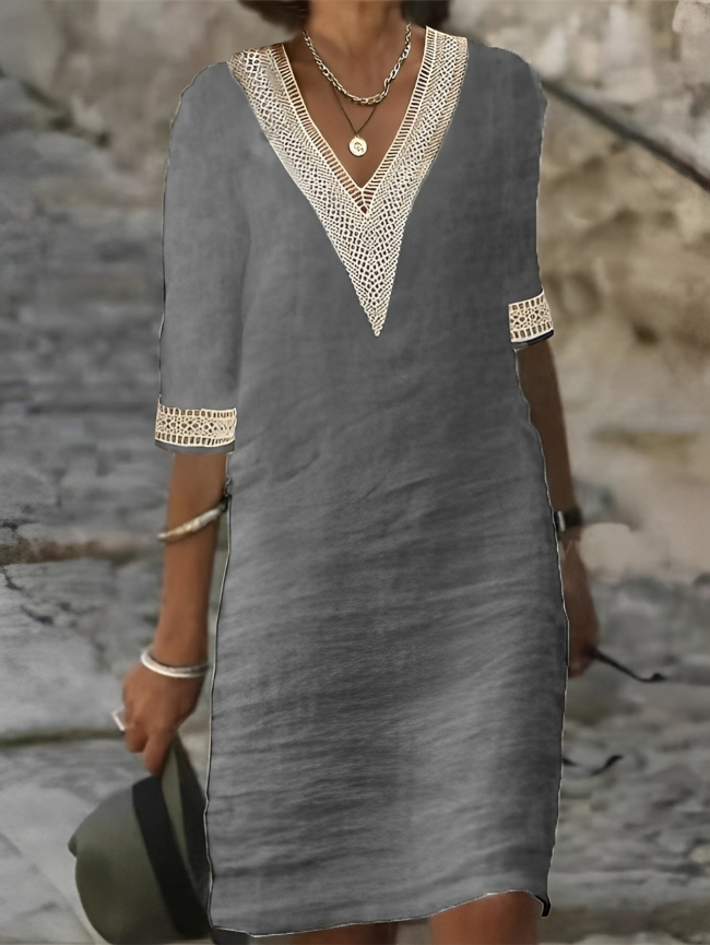 Isabella - Jurk met Gehaakte Details