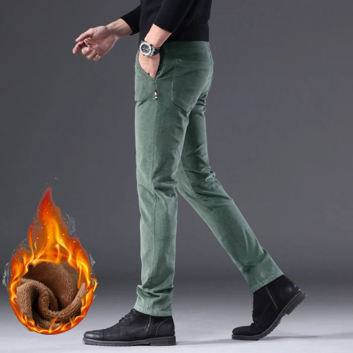 Odette - Corduroy broek met fleece voering en isolatie.