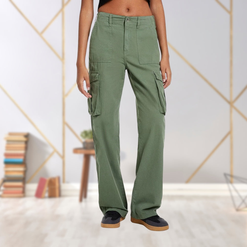 Fay Cargo Pants met Verstelbare Tailleband voor een Slanke Middel en Comfy Fit