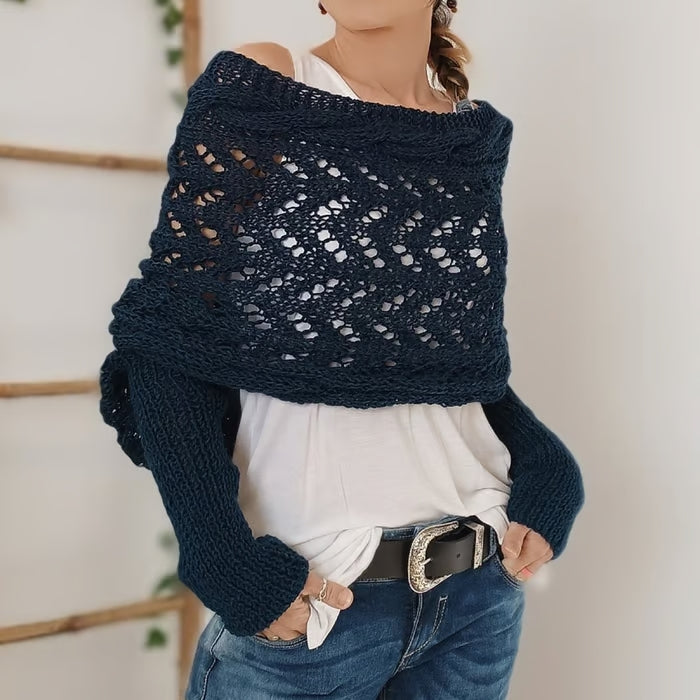 Arianne - Boho Gebreide Omslagdoek