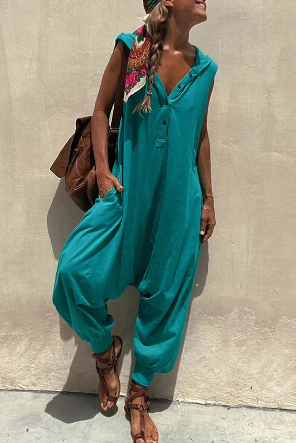 Suma - Jumpsuit met knoppen