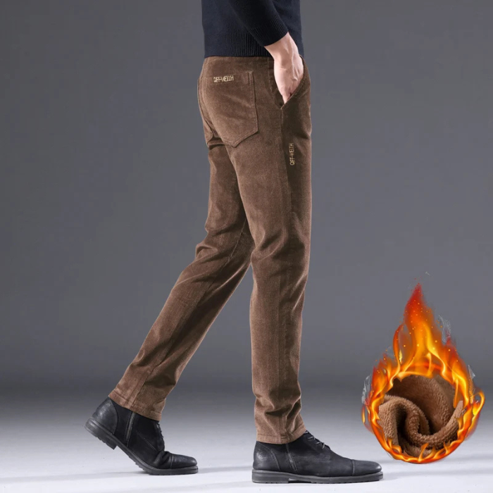 Odette - Corduroy broek met fleece voering en isolatie.