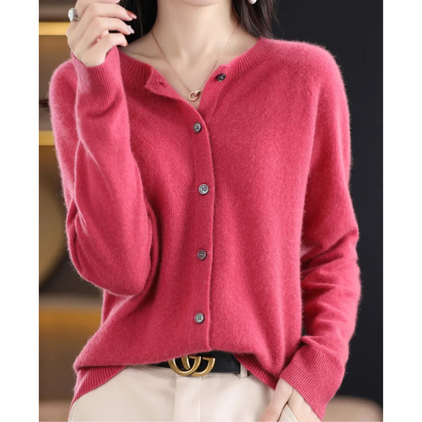 Phileine - 100% Merino Wol Dames Cardigan