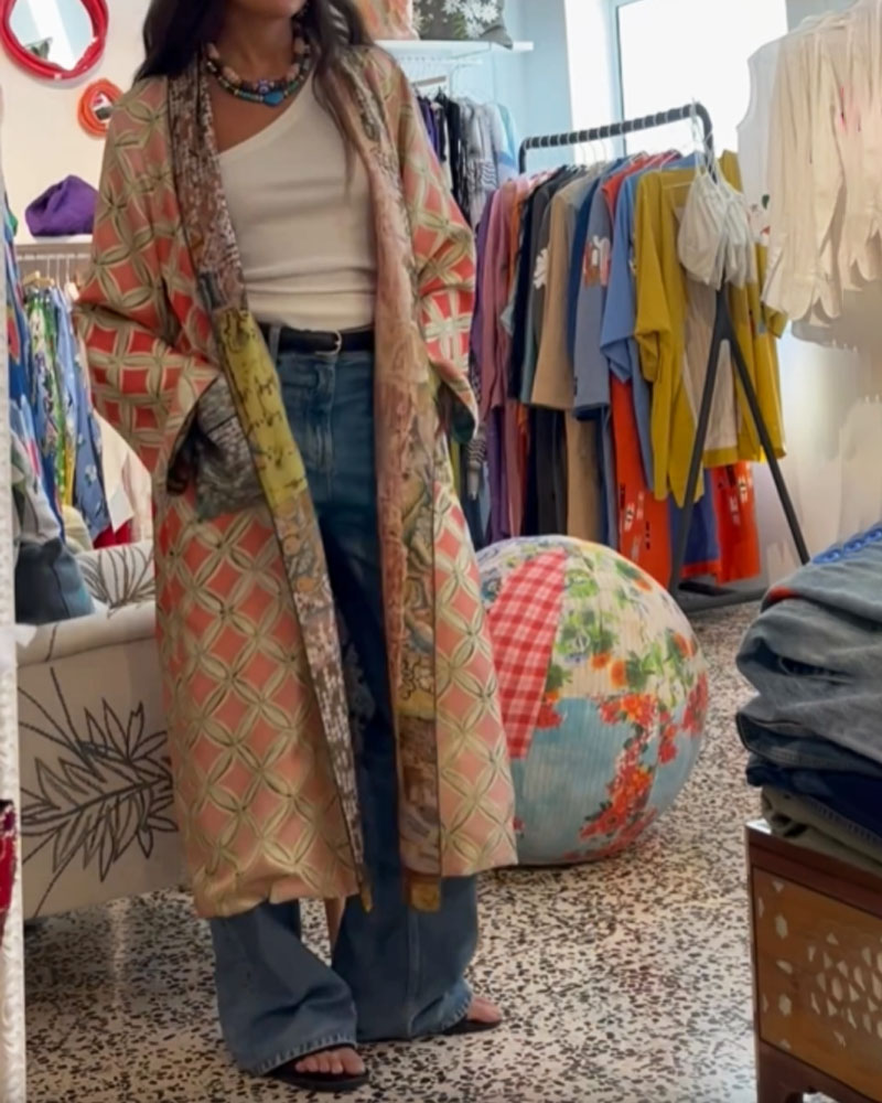 Veerke - Patchwork Lange Jas