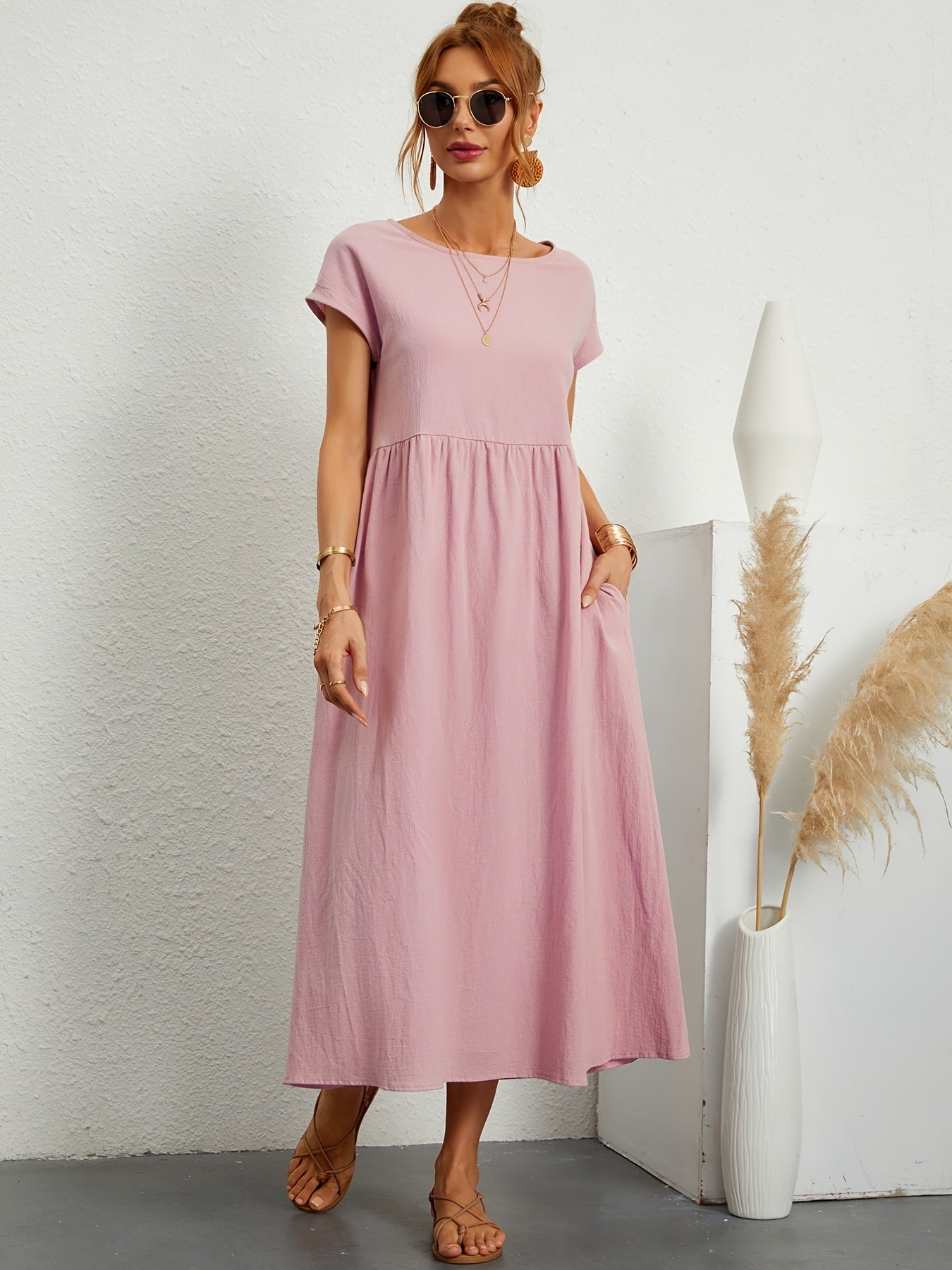 Meilani - Casual Zomerjurkje Met Losse Zakken