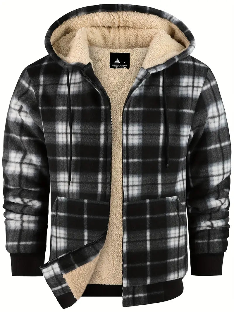Jorick - Heren Winter Warme Fleece Gevoerde Jas