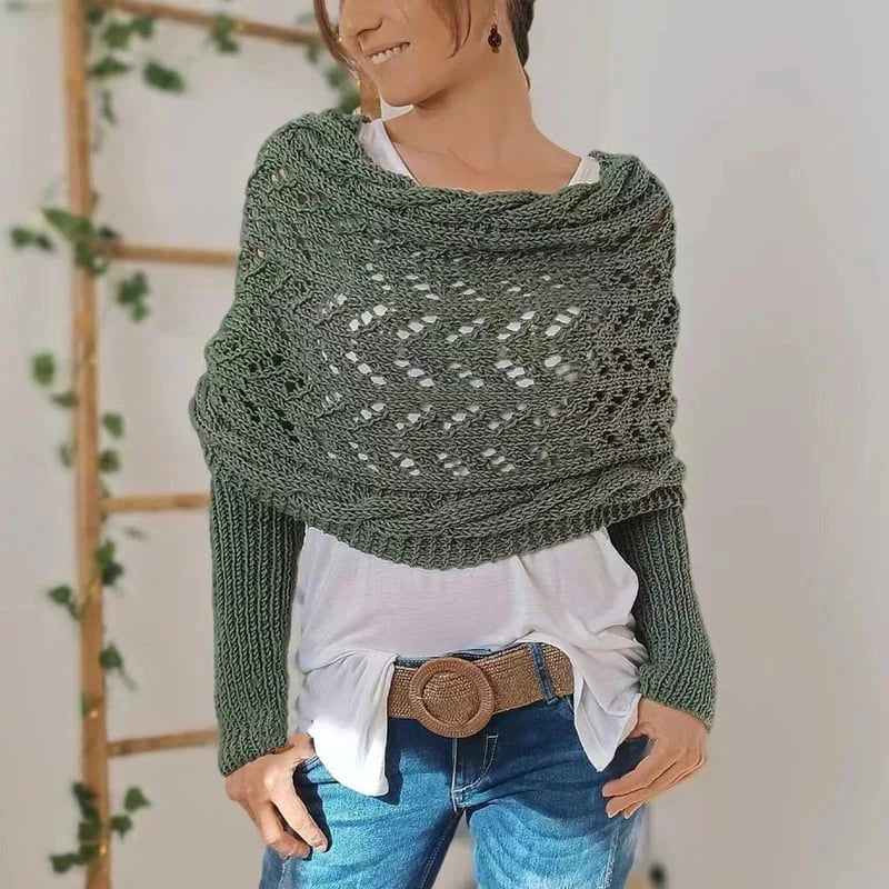 Arianne - Boho Gebreide Omslagdoek
