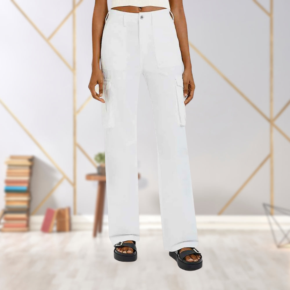 Fay Cargo Pants met Verstelbare Tailleband voor een Slanke Middel en Comfy Fit
