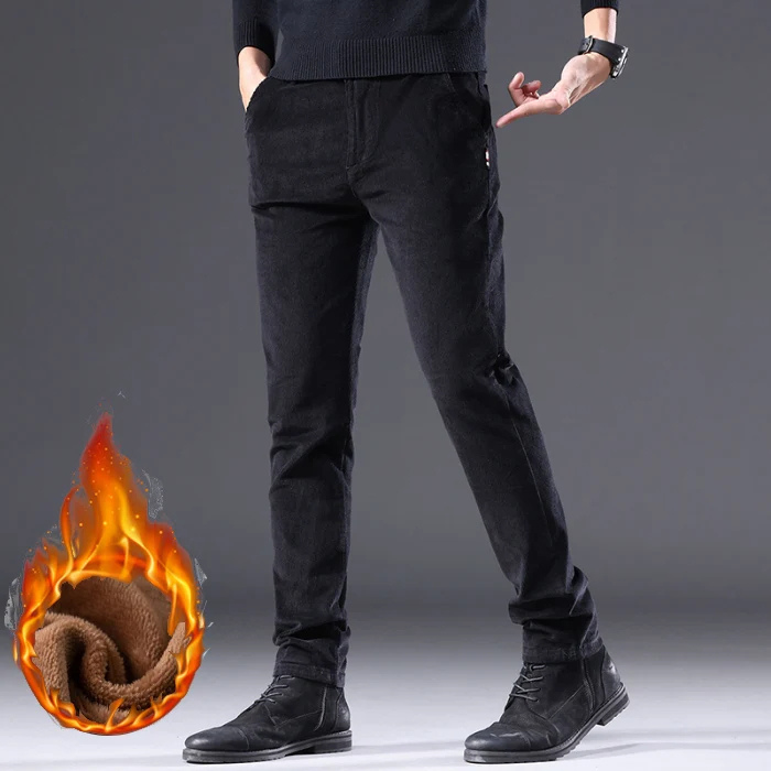 Odette - Corduroy broek met fleece voering en isolatie.