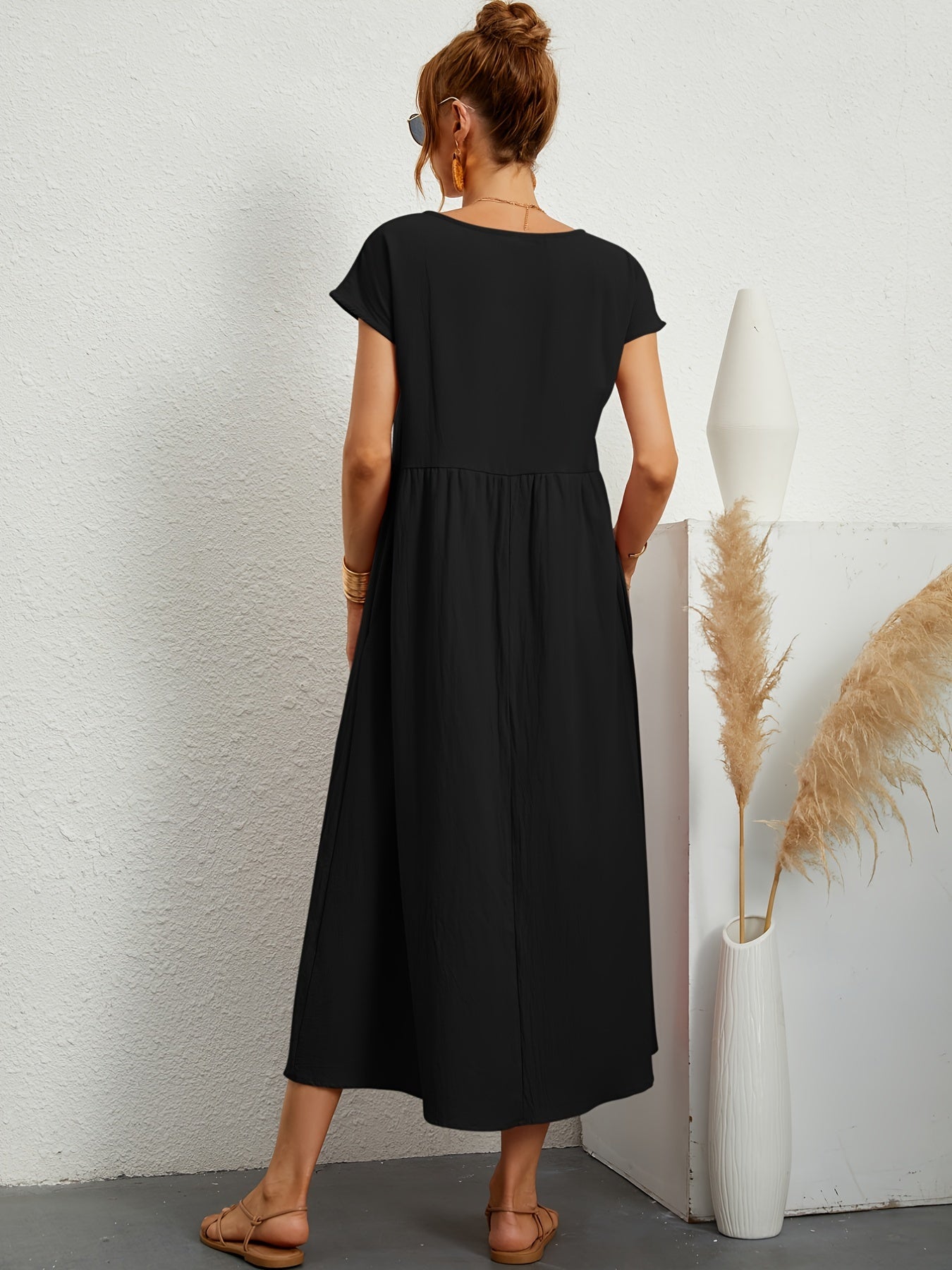 Meilani - Casual Zomerjurkje Met Losse Zakken