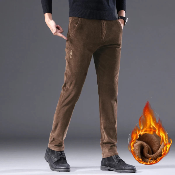 Odette - Corduroy broek met fleece voering en isolatie.