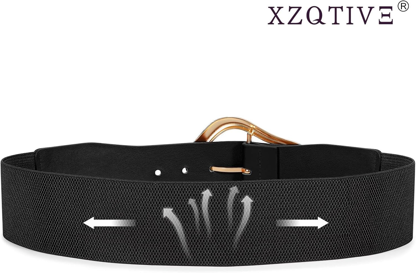 Ella - Brede Elastische Riem met Abstract Ontwerp voor Vrouwen