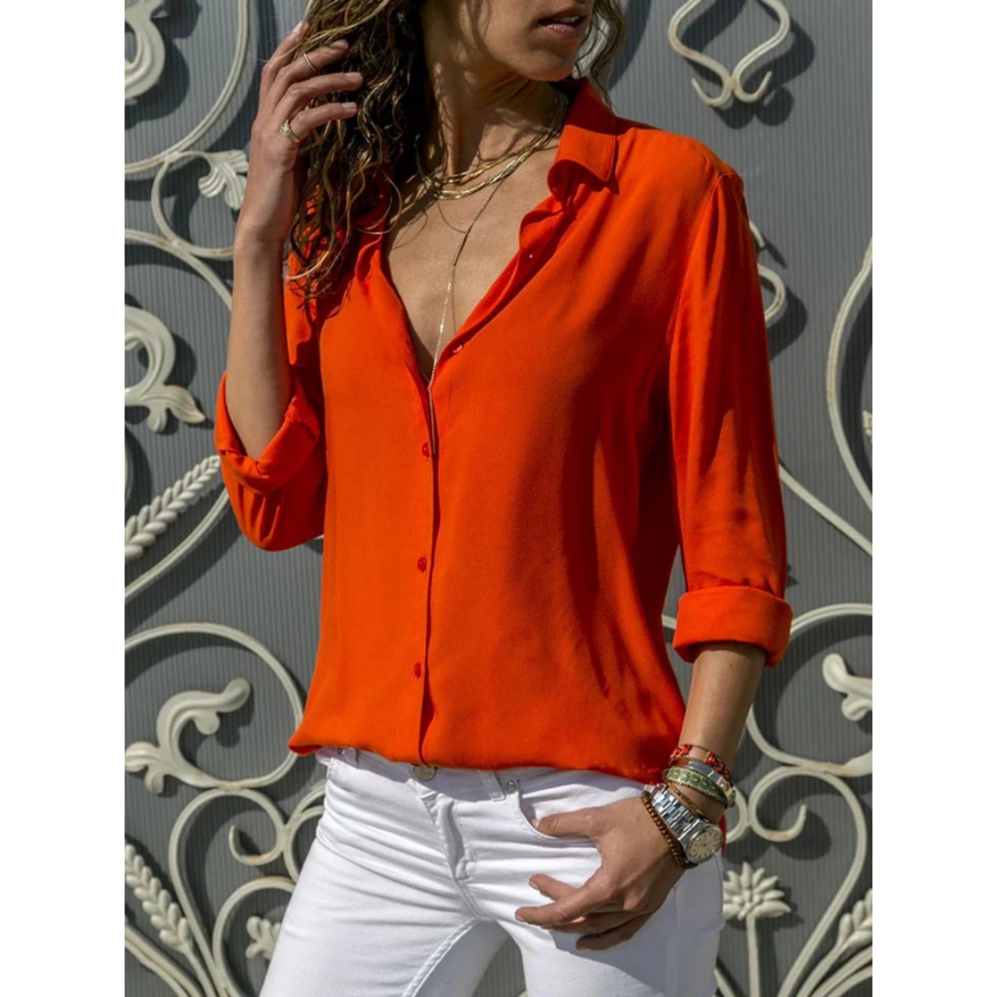 Imke - Elegant Button-Down Overhemd
