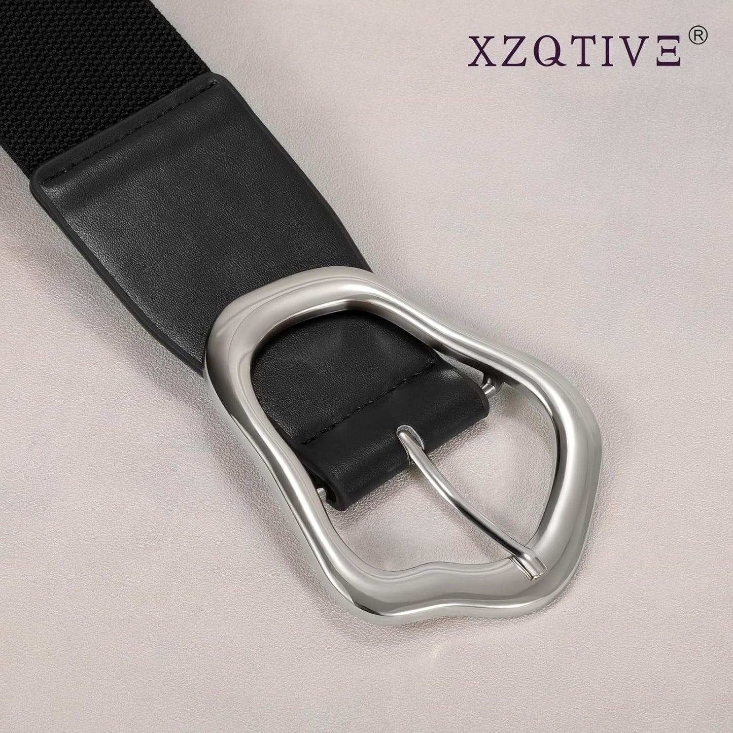 Ella - Brede Elastische Riem met Abstract Ontwerp voor Vrouwen