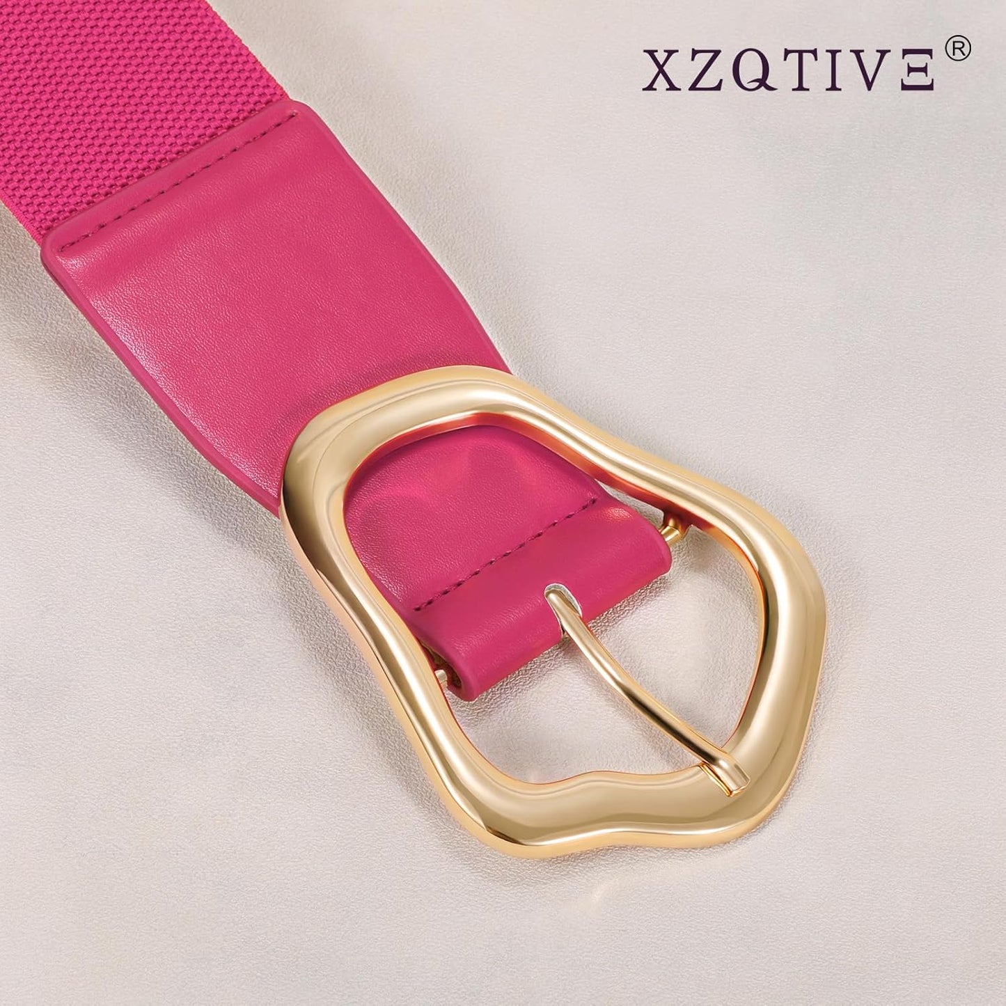 Ella - Brede Elastische Riem met Abstract Ontwerp voor Vrouwen