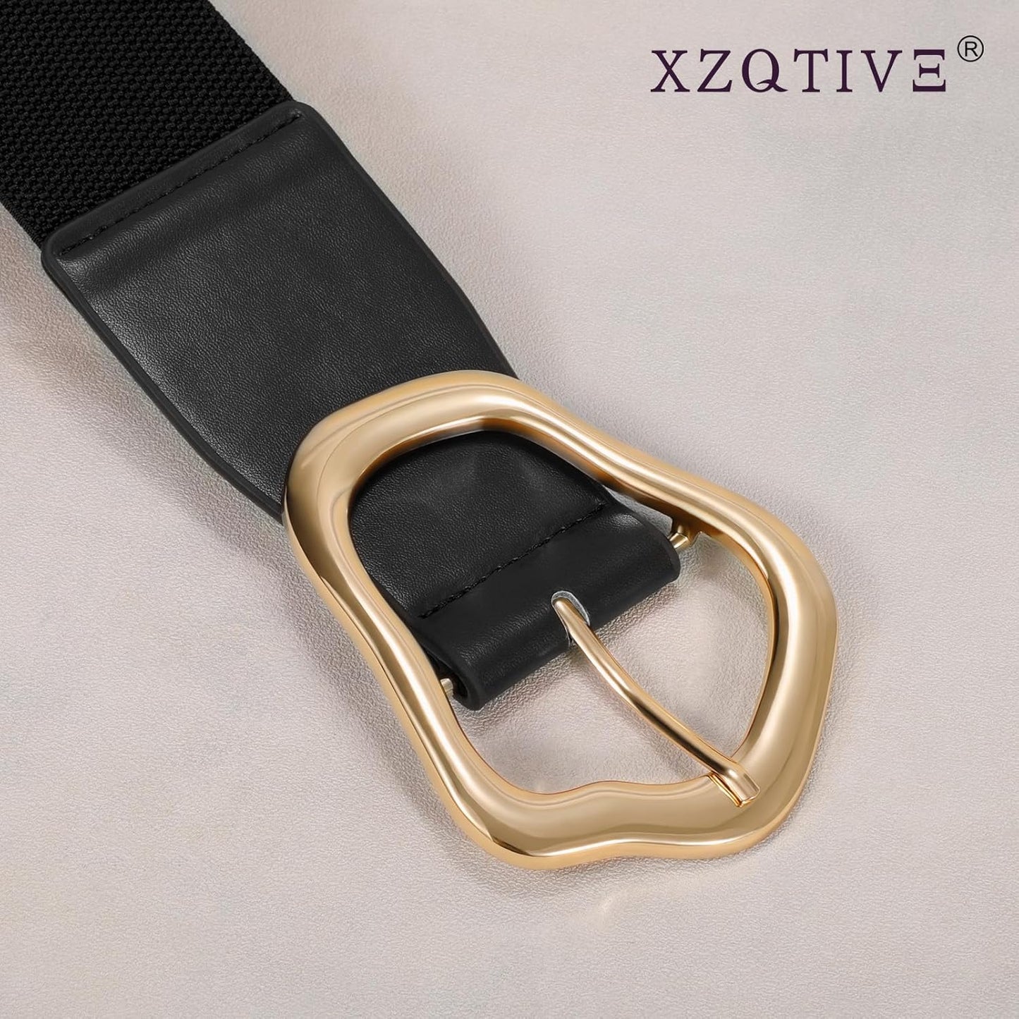 Ella - Brede Elastische Riem met Abstract Ontwerp voor Vrouwen