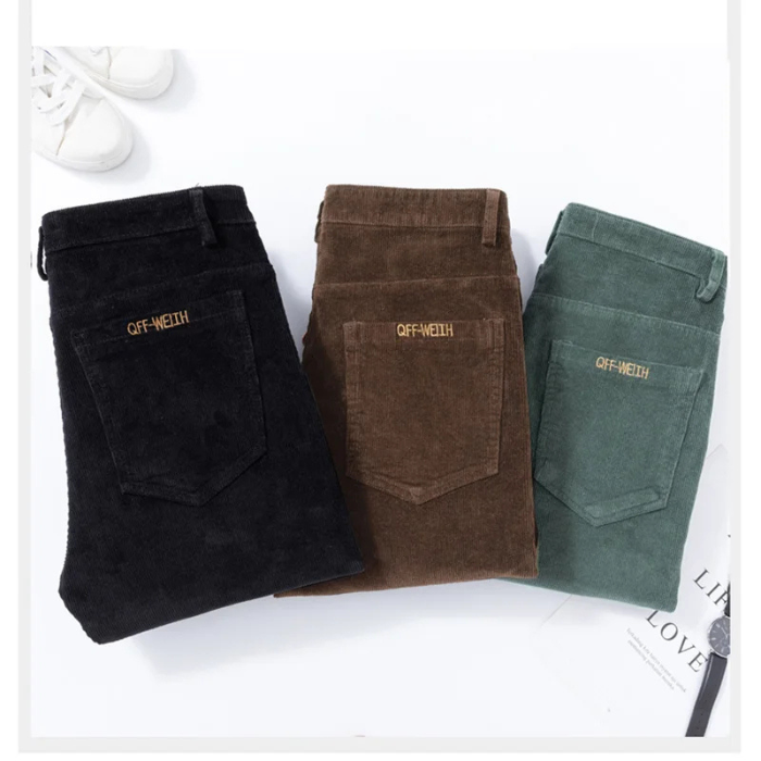 Odette - Corduroy broek met fleece voering en isolatie.