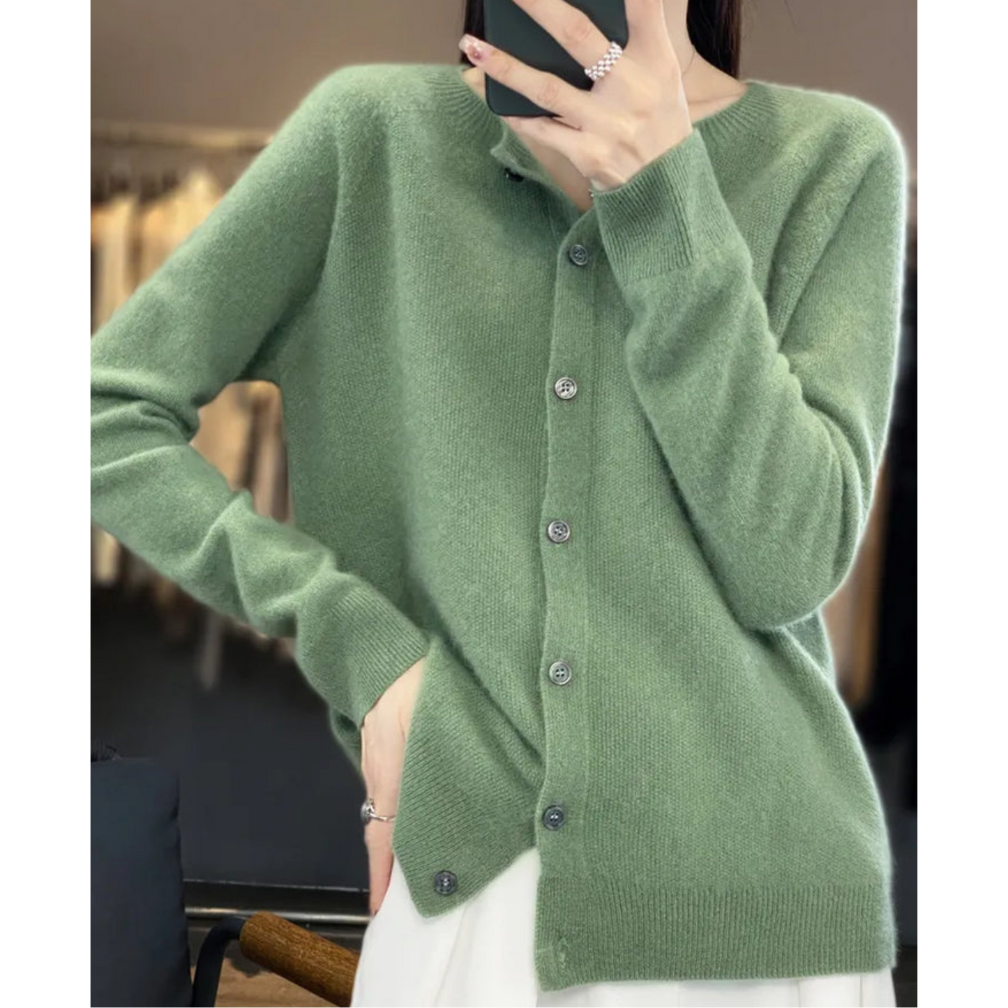 Phileine - 100% Merino Wol Dames Cardigan