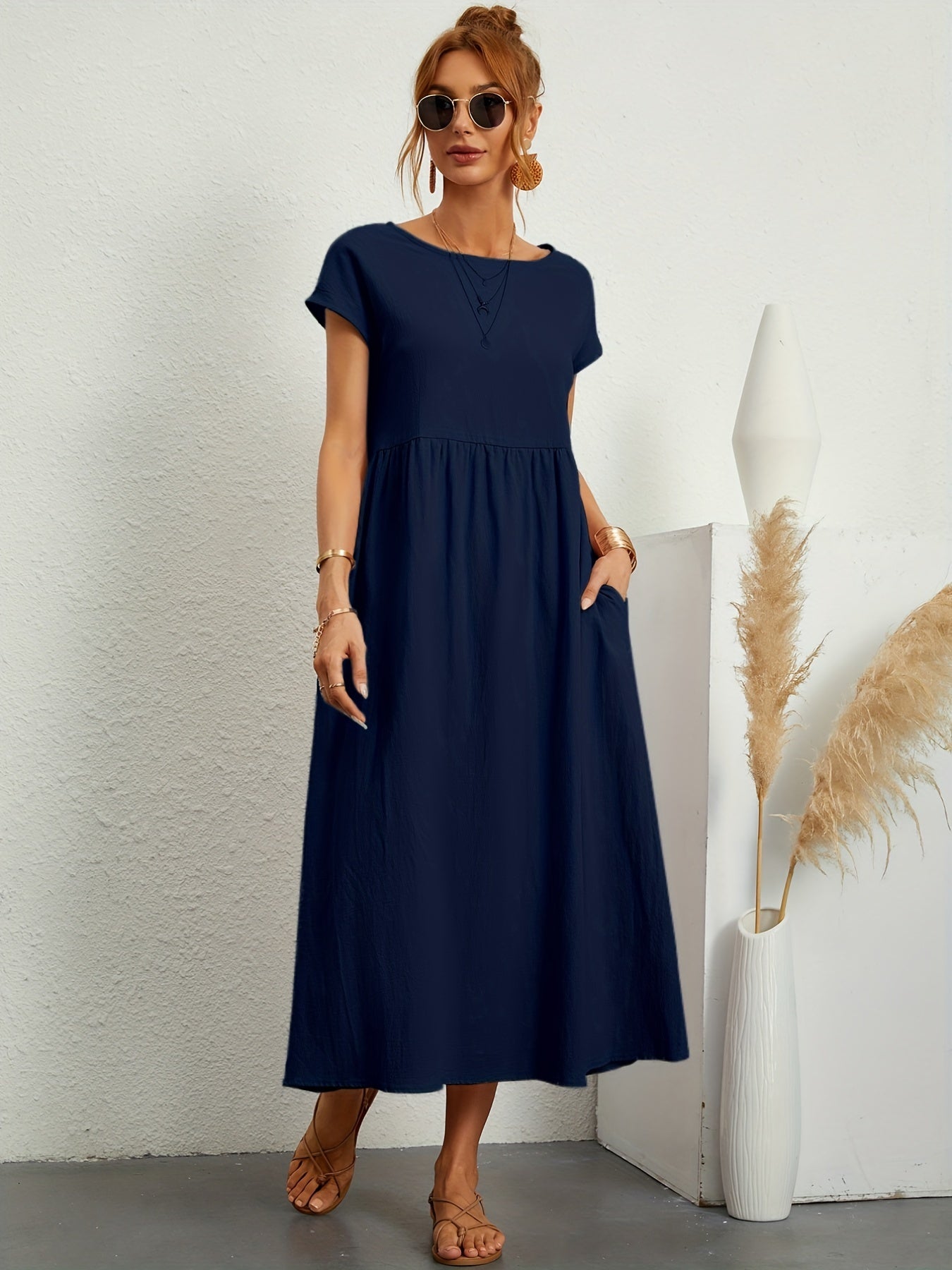 Meilani - Casual Zomerjurkje Met Losse Zakken