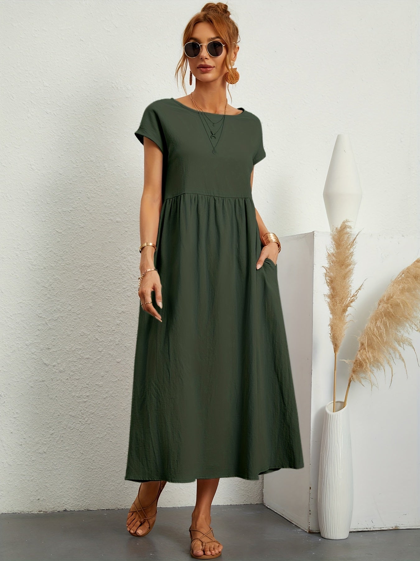 Meilani - Casual Zomerjurkje Met Losse Zakken