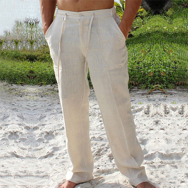 Darwin - Ademende Zomerbroek Voor Mannen-Cool Stijlvol met Elastische Tailleband