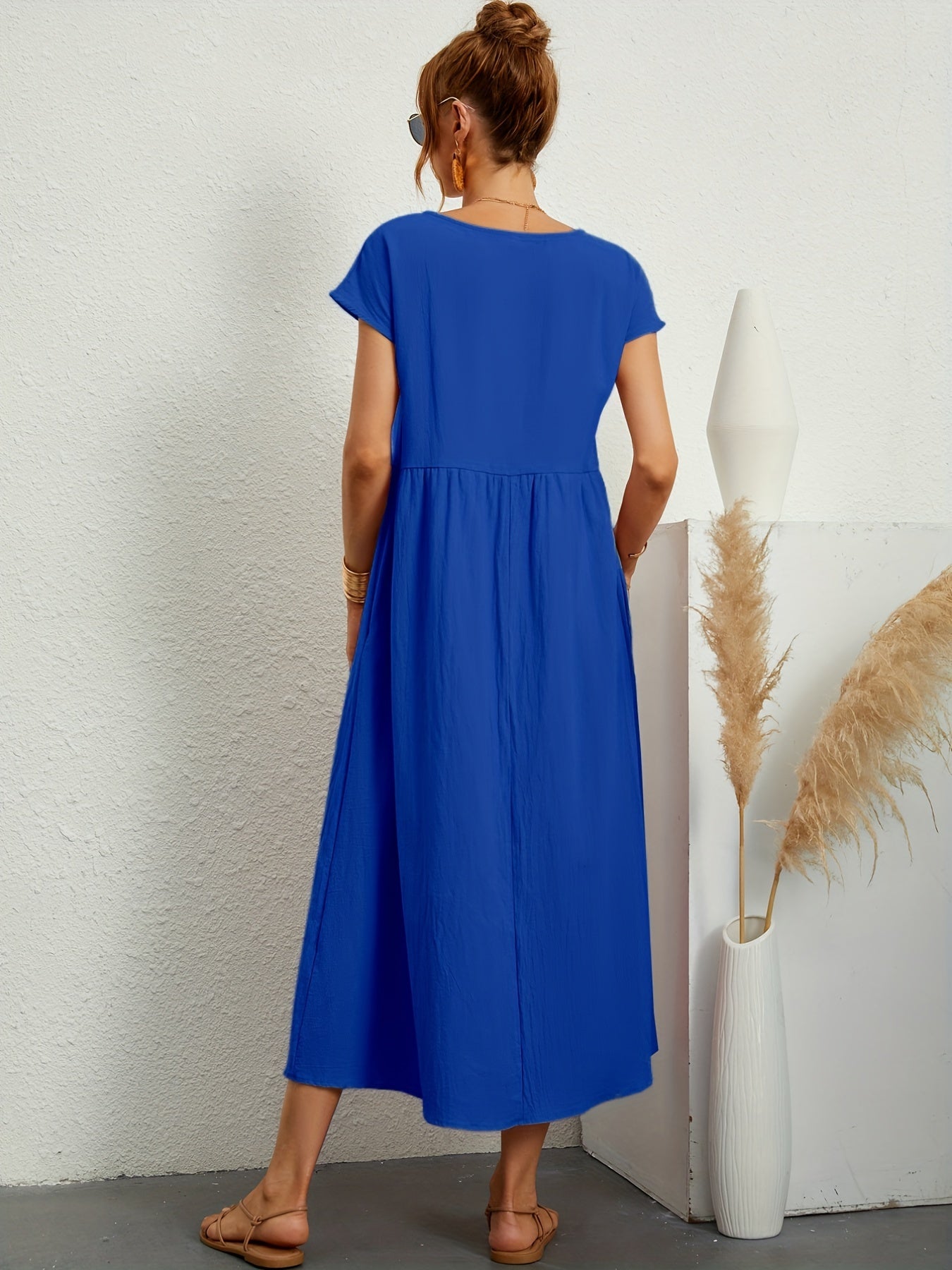 Meilani - Casual Zomerjurkje Met Losse Zakken